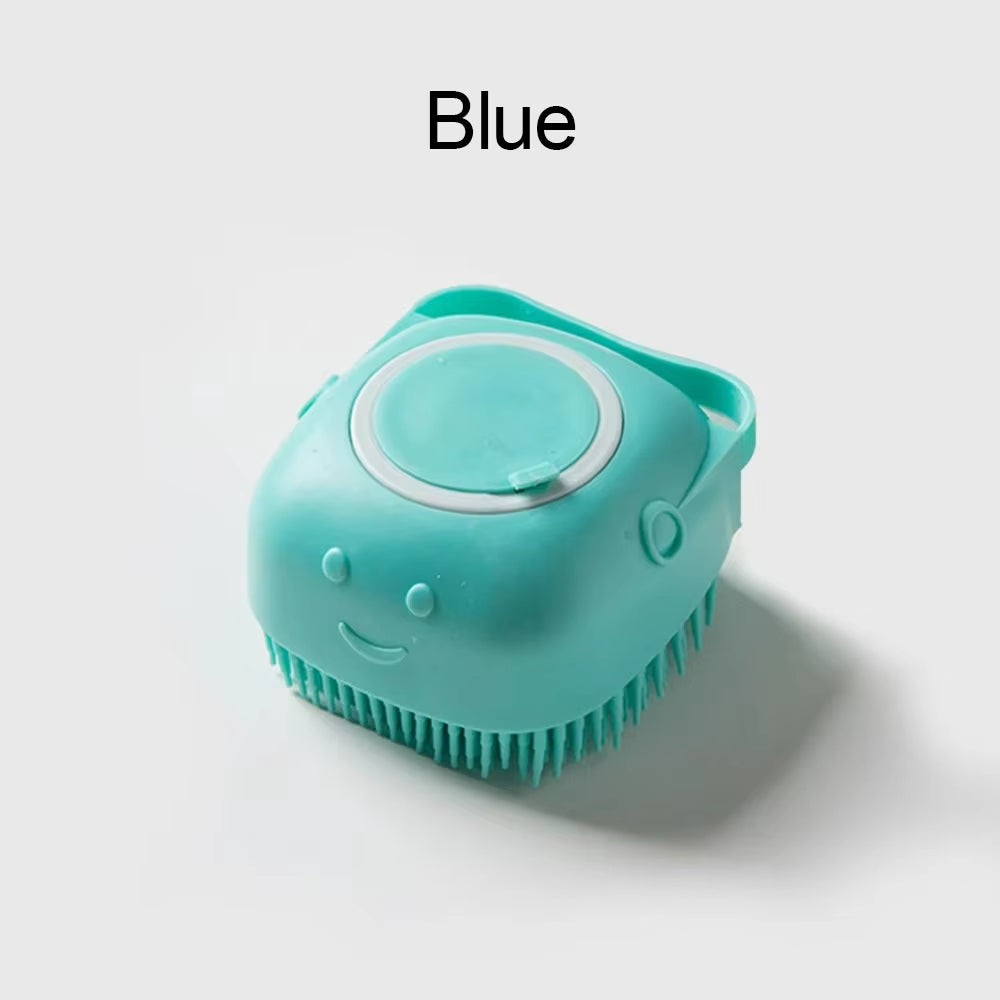 Silicone Bath Brush with Shampoo Dispenser