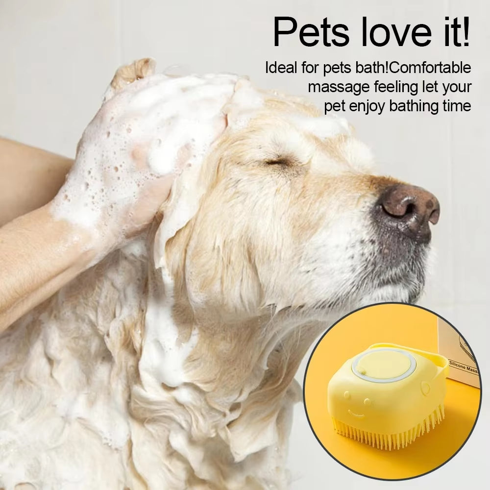 Silicone Bath Brush with Shampoo Dispenser