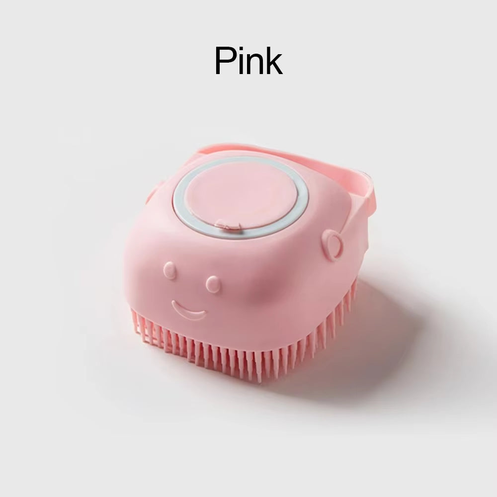 Silicone Bath Brush with Shampoo Dispenser