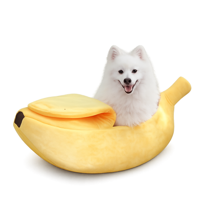 Banana Plush Cat Bed House