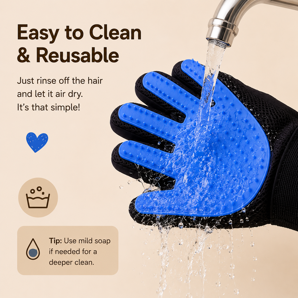 Pet Grooming Silicone Gloves
