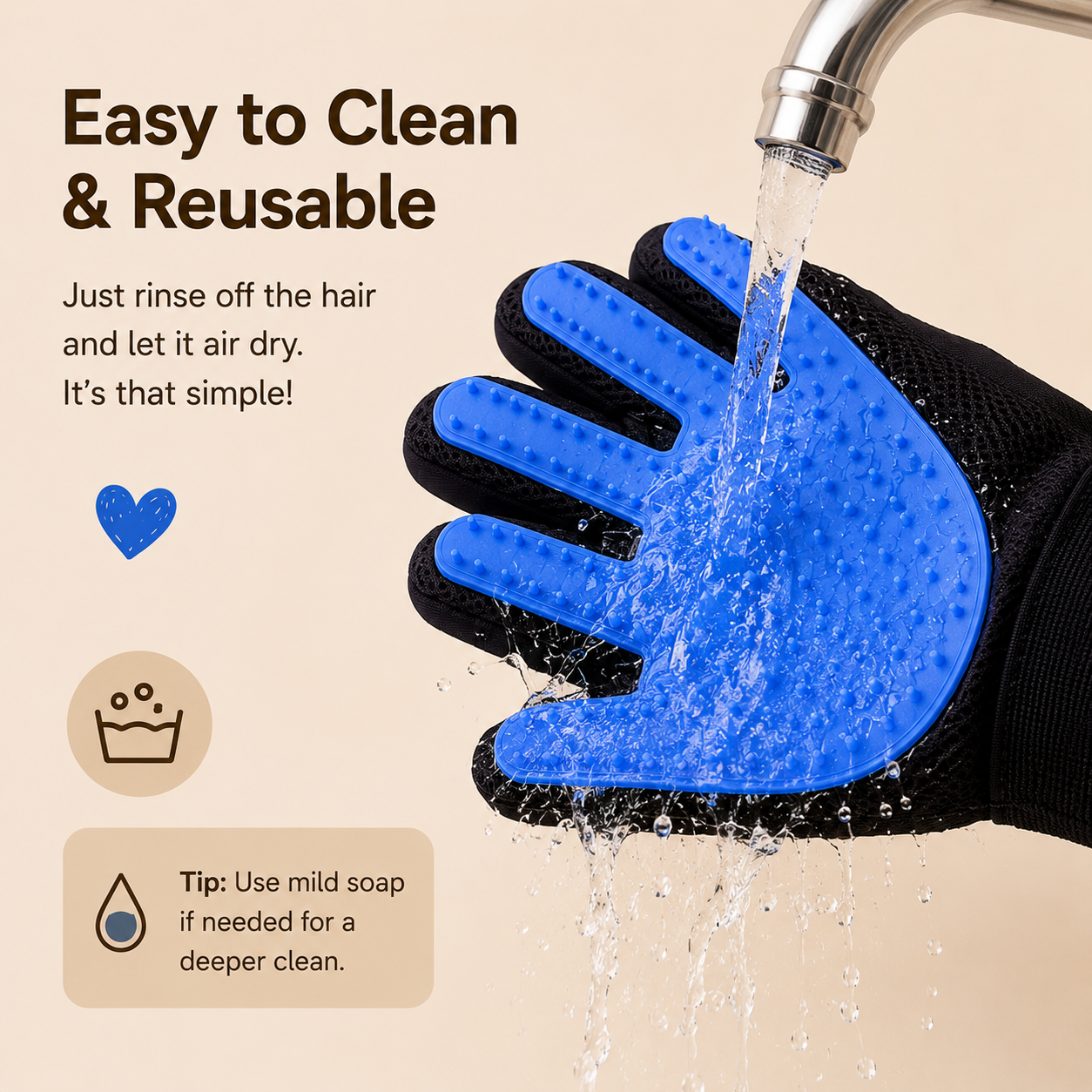 Pet Grooming Silicone Gloves