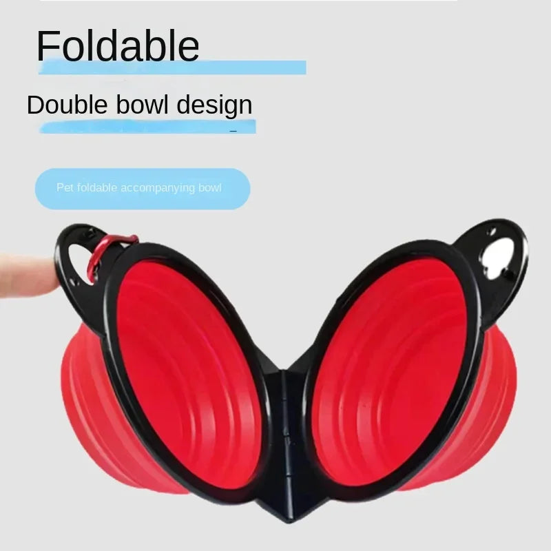 Foldable 2-in-1 Travel Dog Bowl