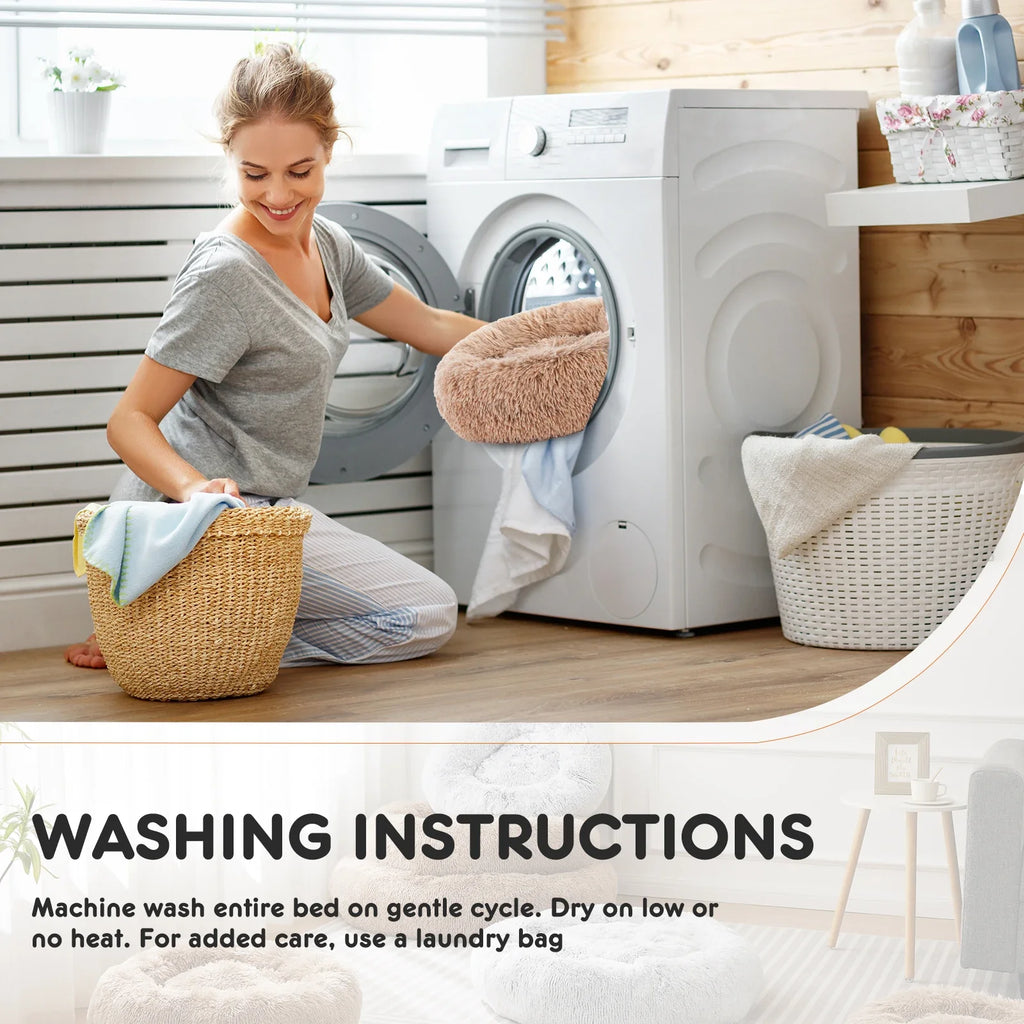 Round Calming Dog Bed