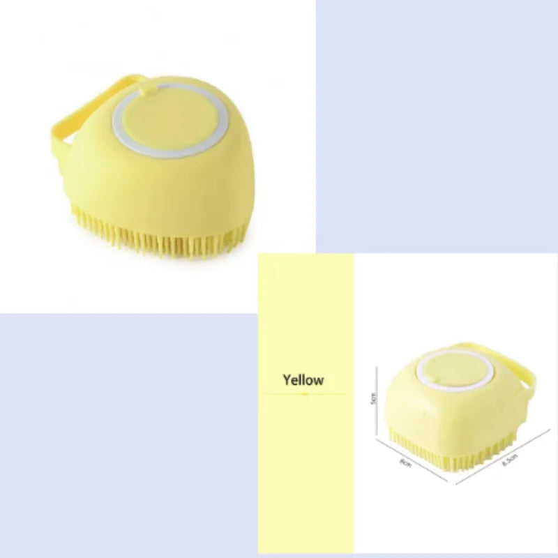 Silicone Bath Brush with Shampoo Dispenser