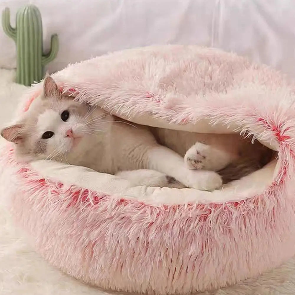 Cozy Plush Cat Bed