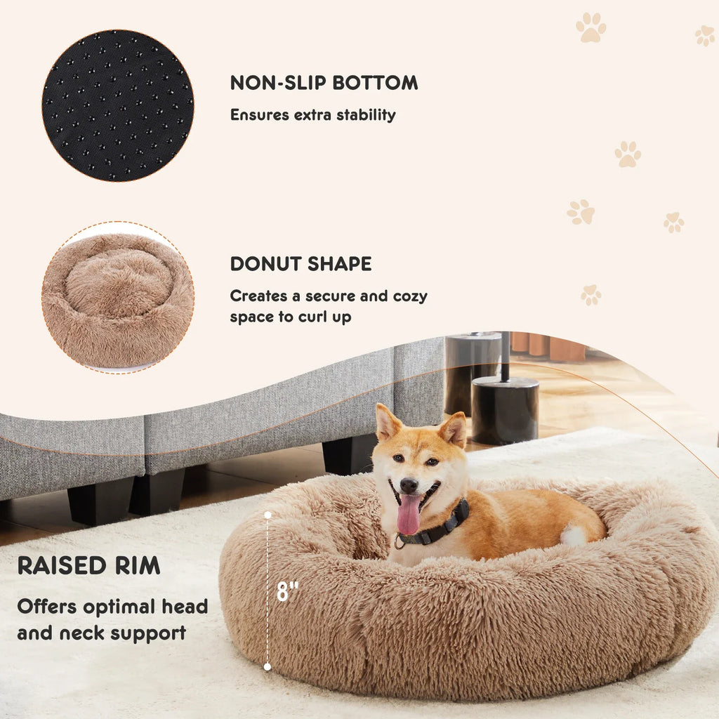 Round Calming Dog Bed