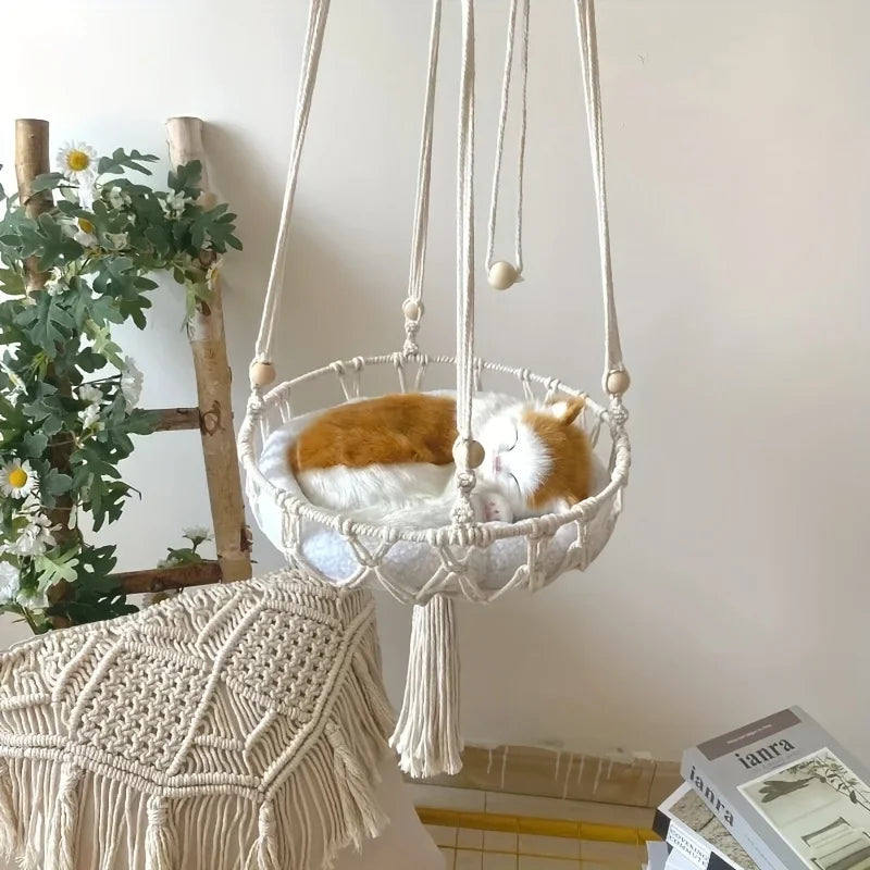 Cotton Hand-Woven Cat Hammock