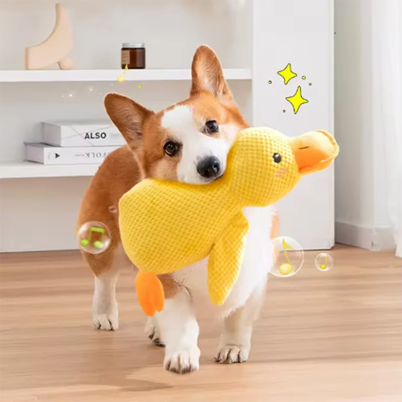 Duck Plush Dog Toy