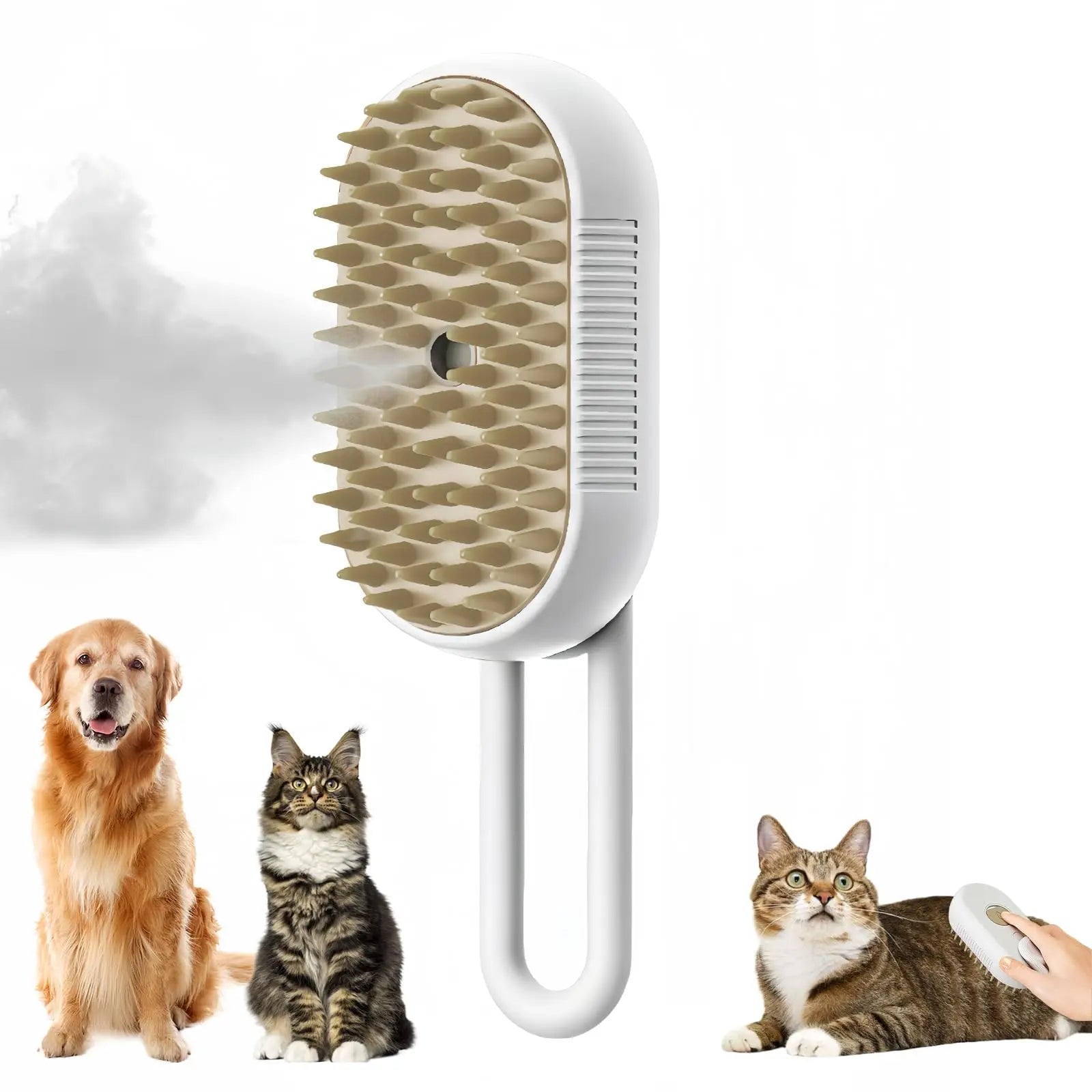 Self-Cleaning Pet Grooming Brush
