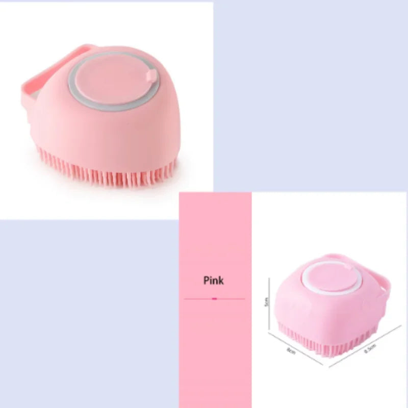 Silicone Bath Brush with Shampoo Dispenser
