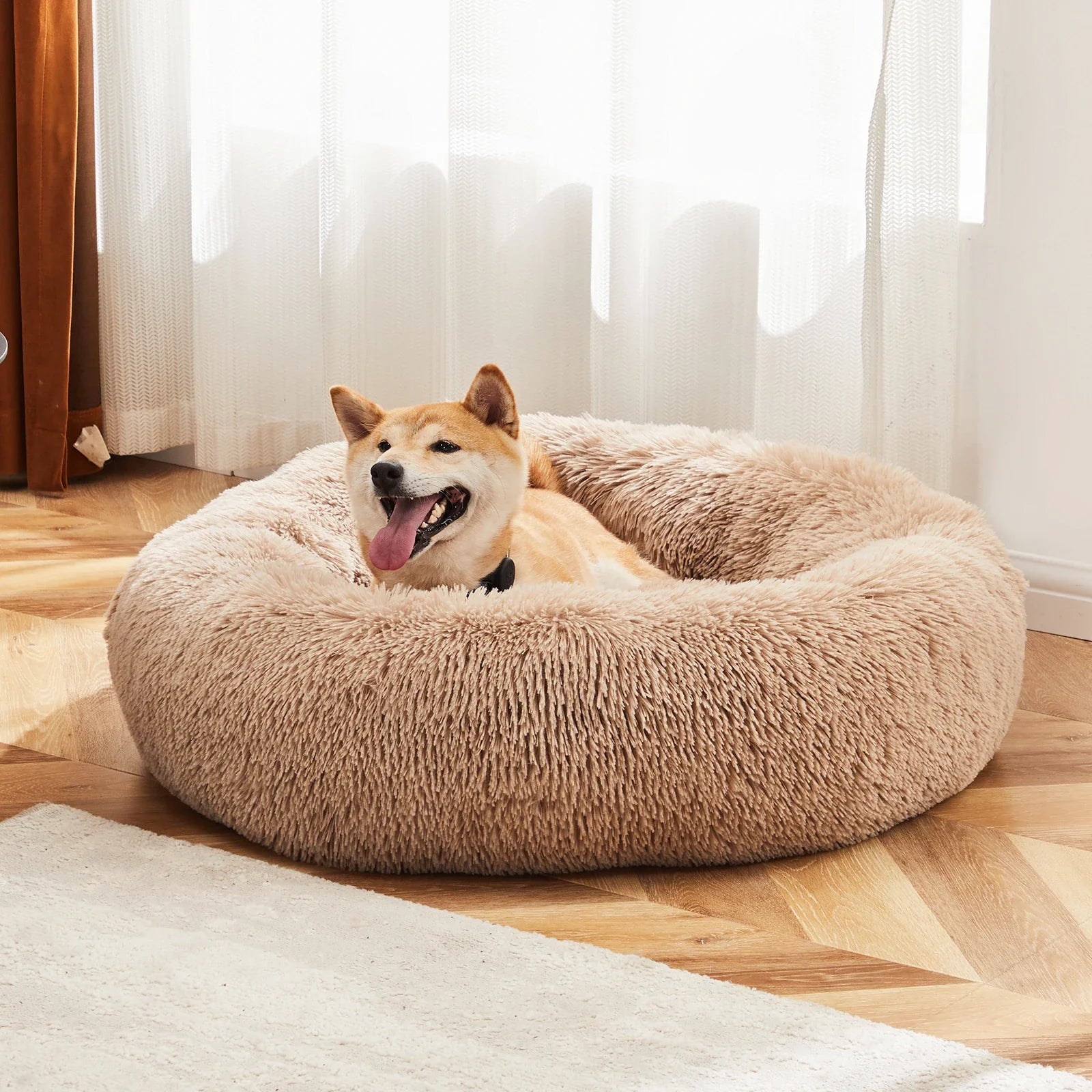 Round Calming Dog Bed