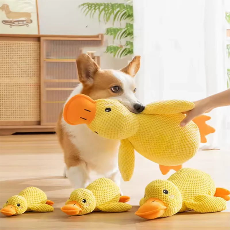 Duck Plush Dog Toy