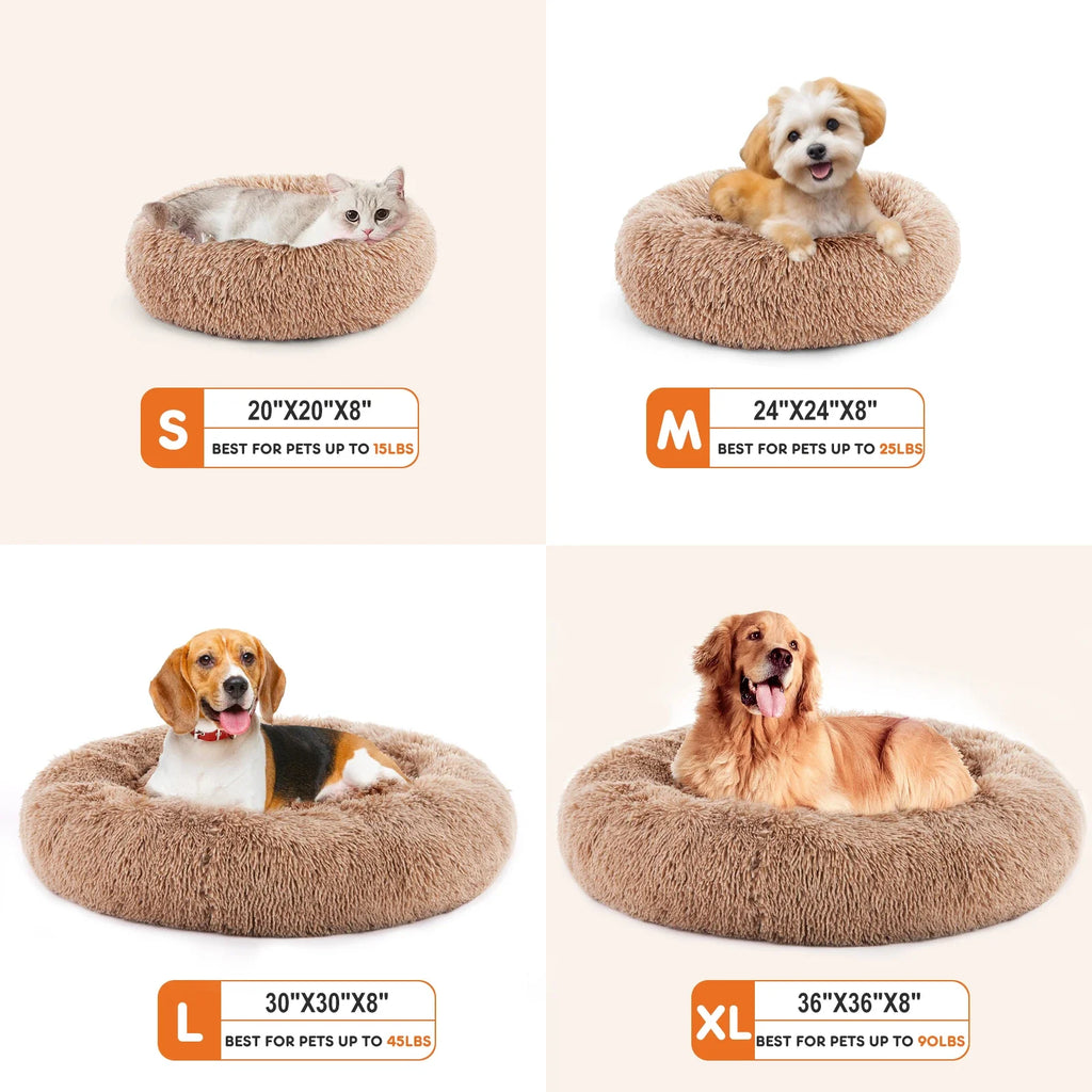 Round Calming Dog Bed