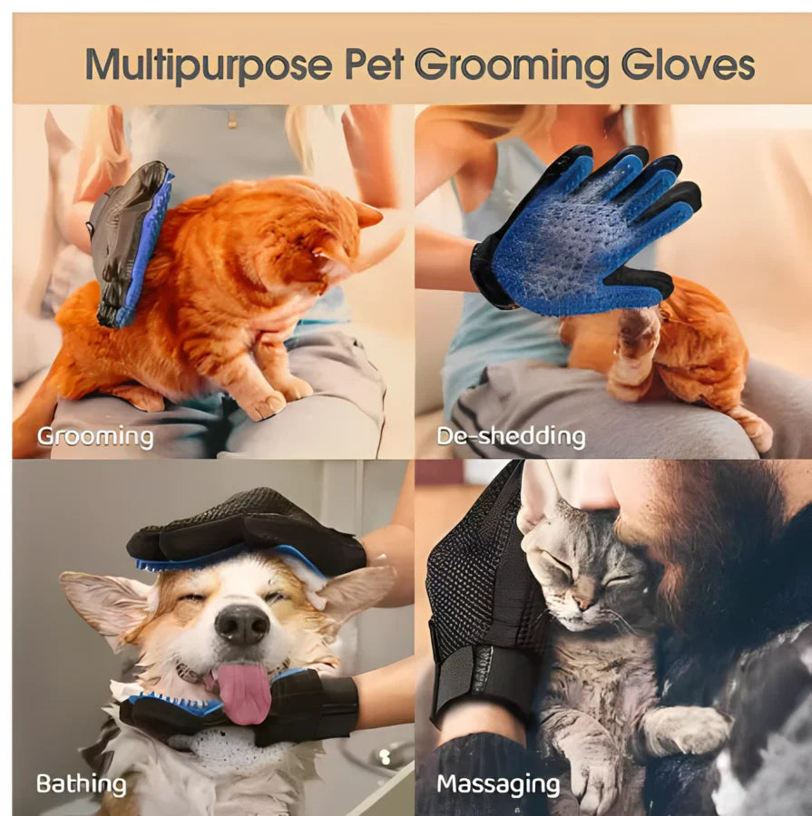 Pet Grooming Silicone Gloves