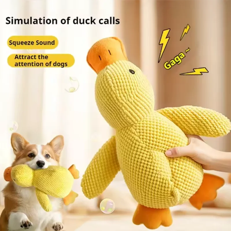 Duck Plush Dog Toy