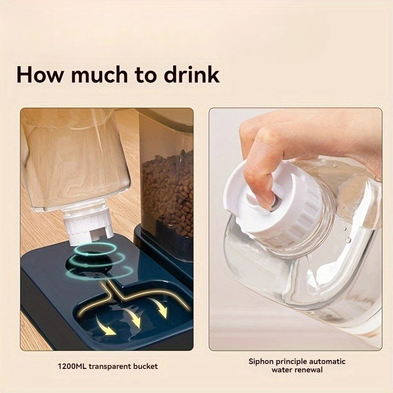 Automatic pet Feeder with Drinker