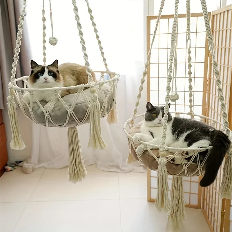 Cotton Hand-Woven Cat Hammock