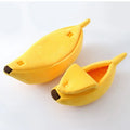 Banana Plush Cat Bed House