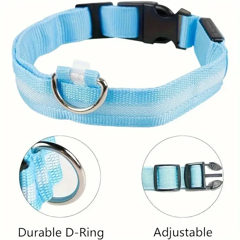 LED Light-Up Dog Leash & Collar