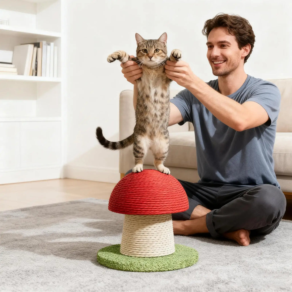 Mushroom Cat Scratching Post
