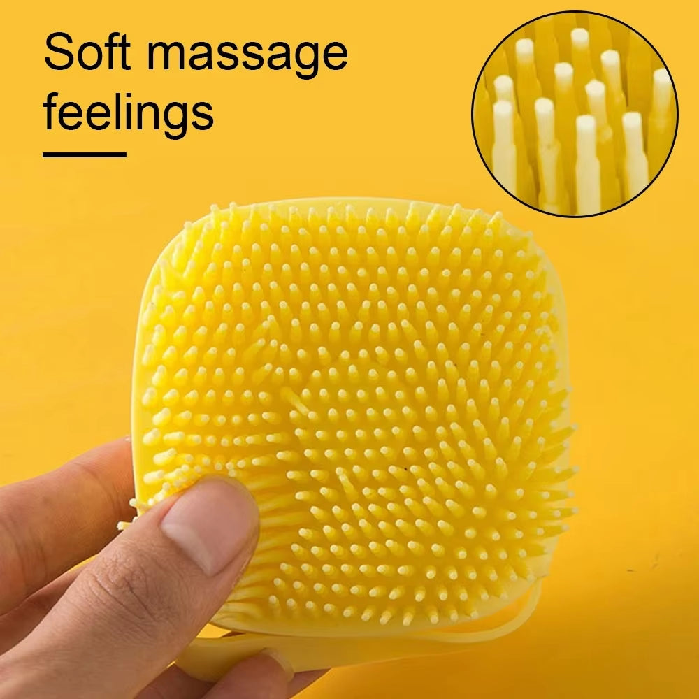 Silicone Bath Brush with Shampoo Dispenser