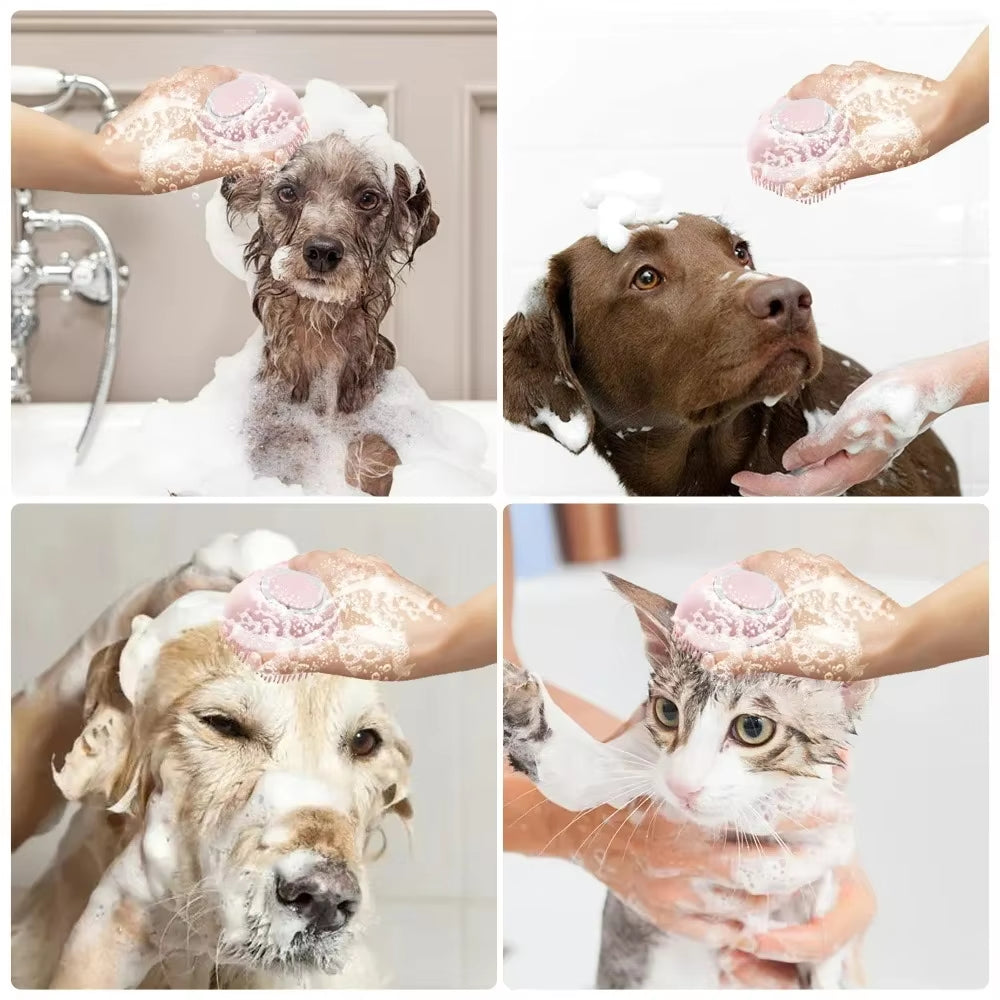 Silicone Bath Brush with Shampoo Dispenser