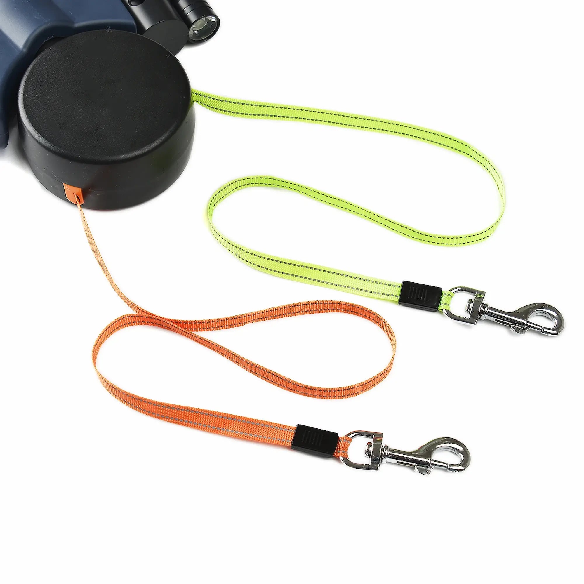 Trail Teck Dual Retractable Dog Leash with Reflective Safety Design